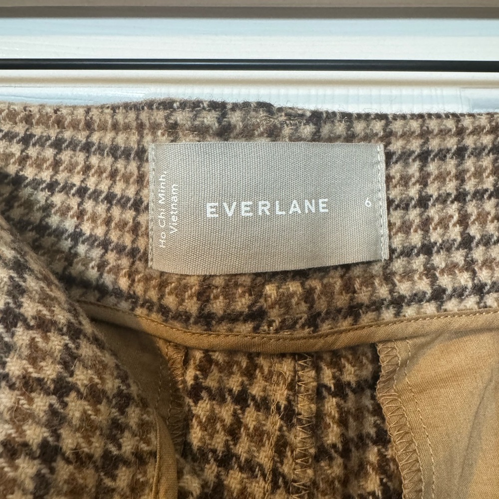 Everlane NWOT wool houndstooth trousers - Picture 2 of 5